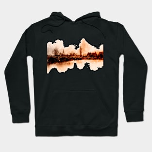 London Big Ben skyline watercolor painting Hoodie